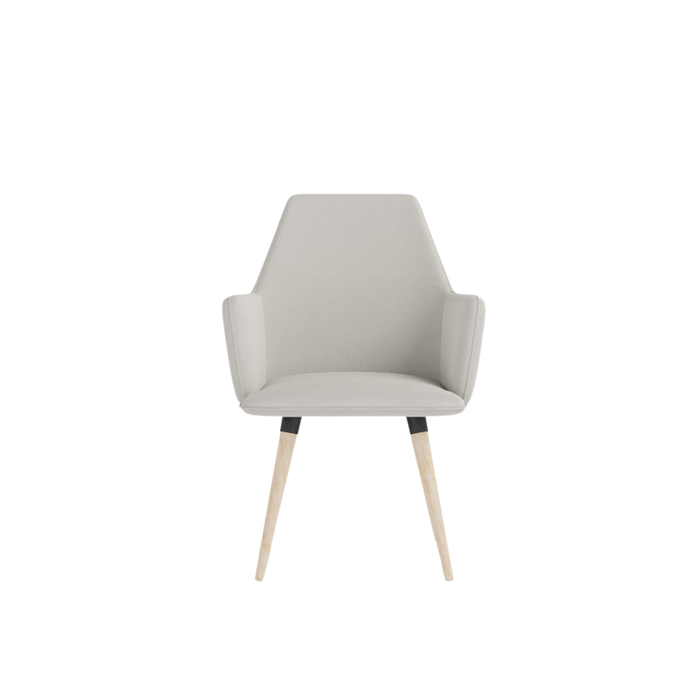 COSMO upholstered chair on wooden legs