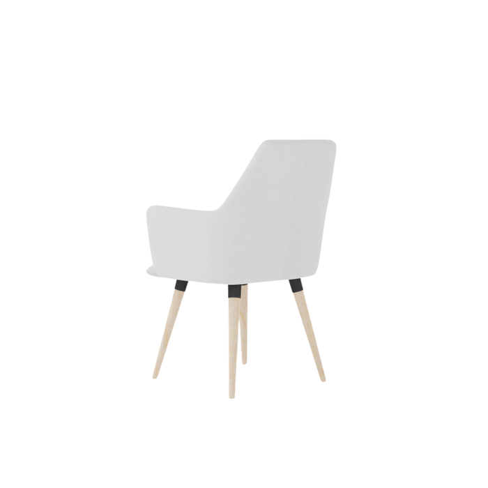 COSMO upholstered chair on wooden legs