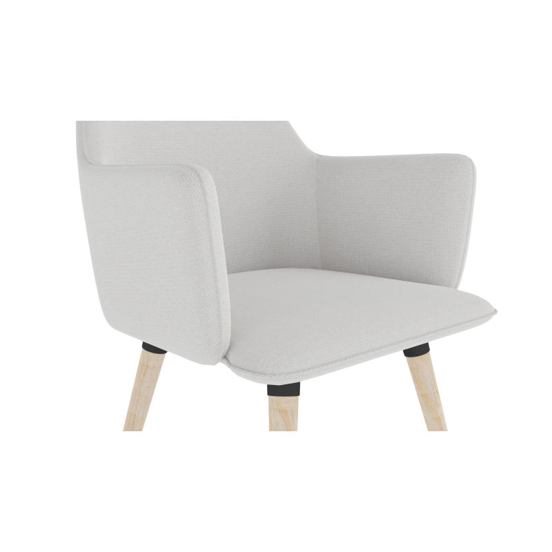 COSMO upholstered chair on wooden legs