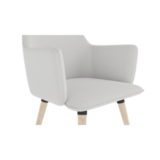 COSMO upholstered chair on wooden legs