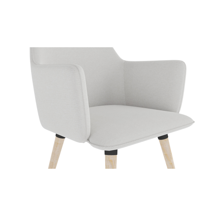 COSMO upholstered chair on wooden legs