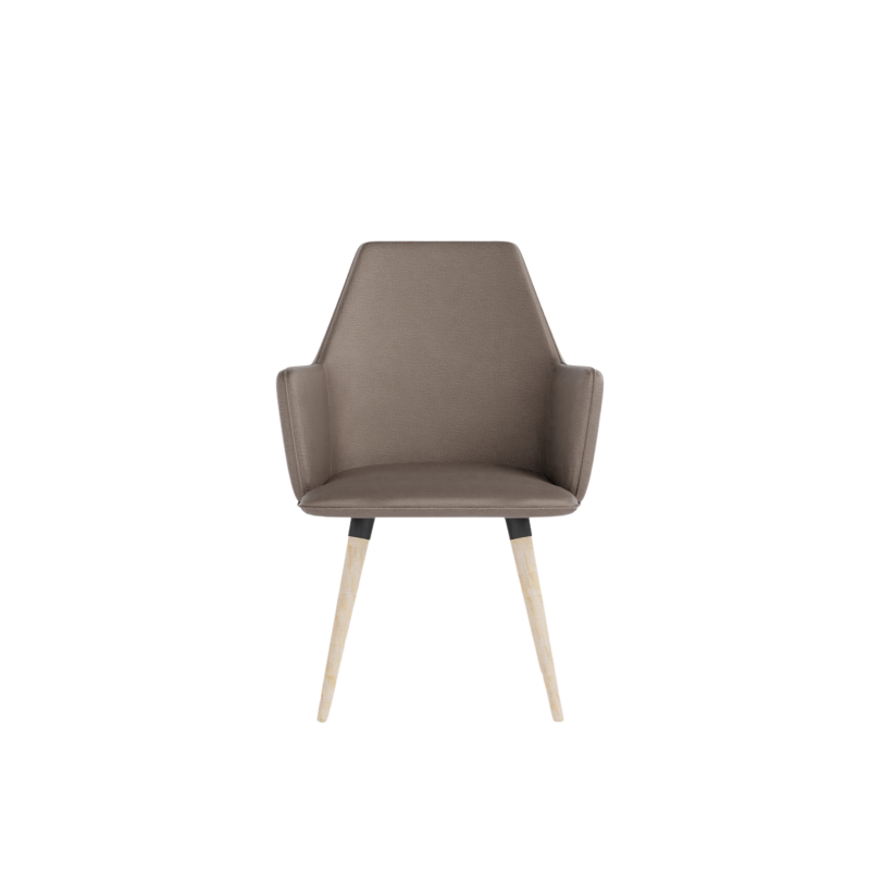 COSMO upholstered chair on wooden legs