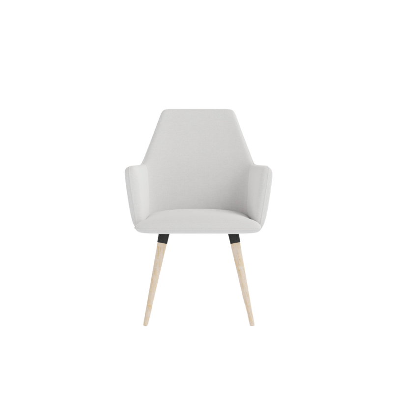 COSMO upholstered chair on wooden legs