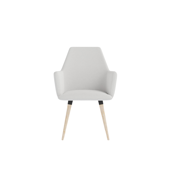 COSMO upholstered chair on wooden legs