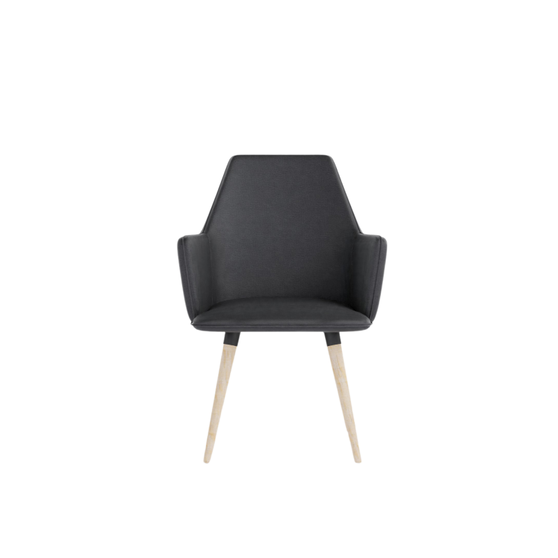 COSMO upholstered chair on wooden legs
