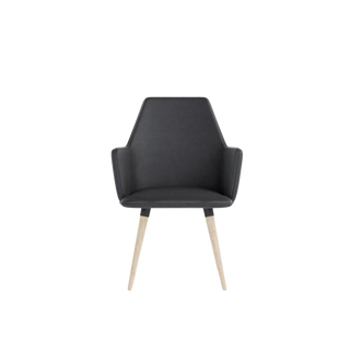 COSMO upholstered chair on wooden legs
