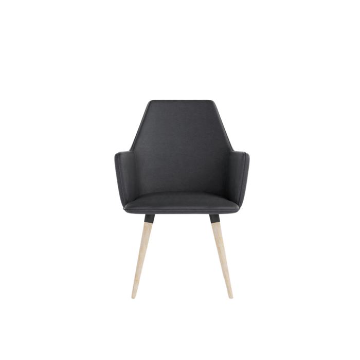 COSMO upholstered chair on wooden legs