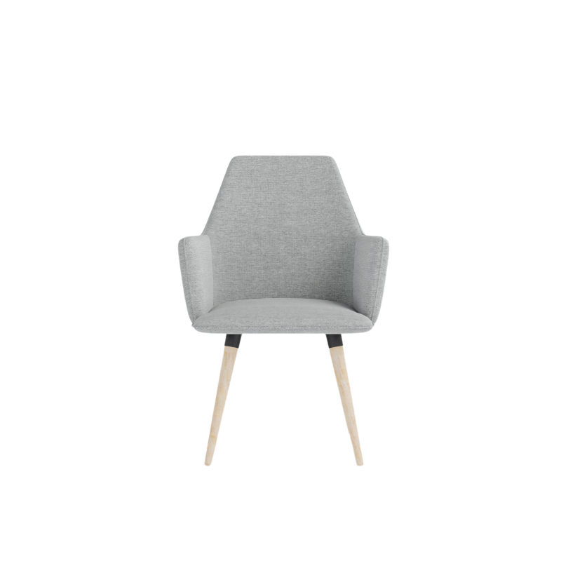 COSMO upholstered chair on wooden legs