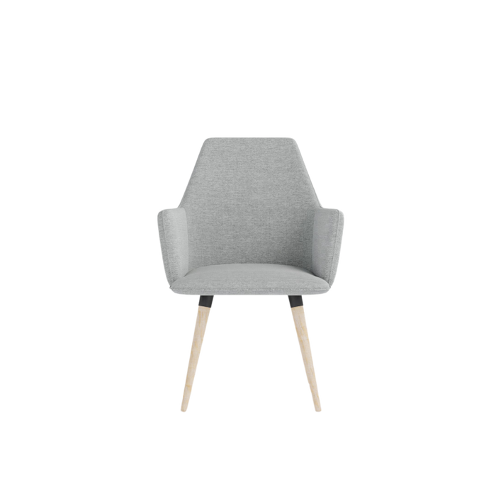 COSMO upholstered chair on wooden legs