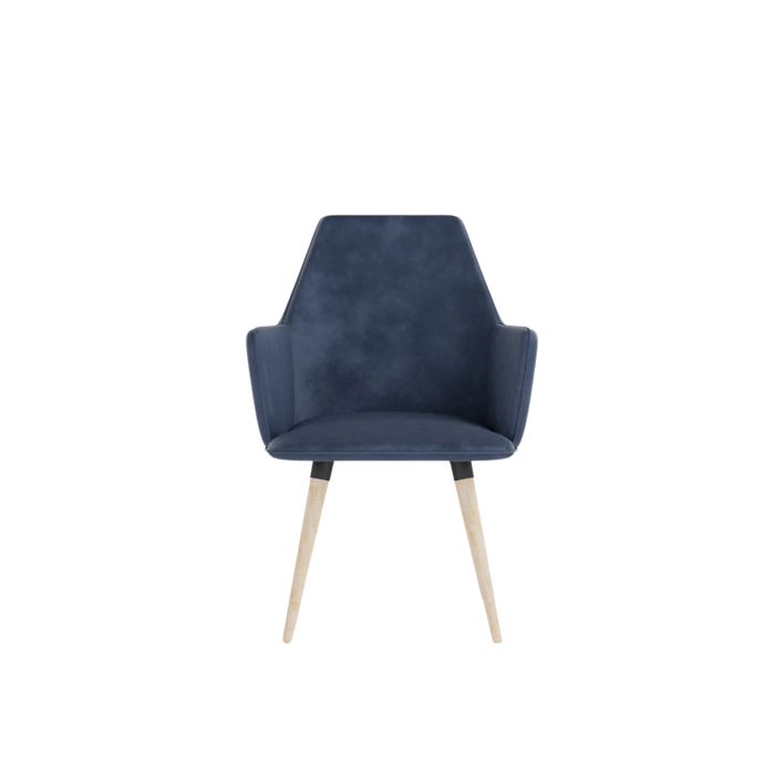 COSMO upholstered chair on wooden legs