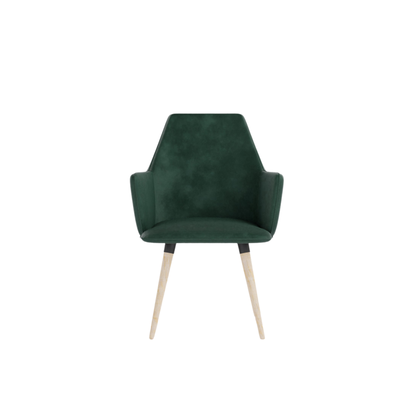 COSMO upholstered chair on wooden legs