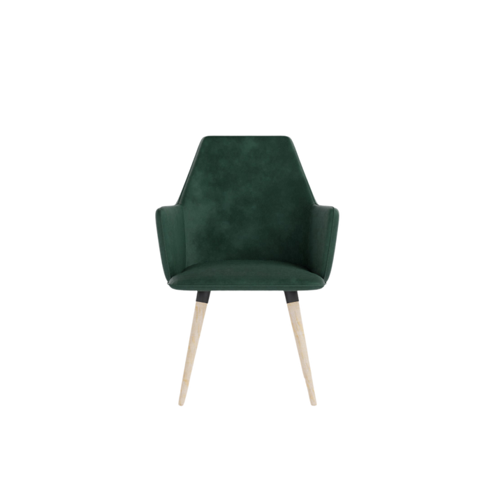 COSMO upholstered chair on wooden legs