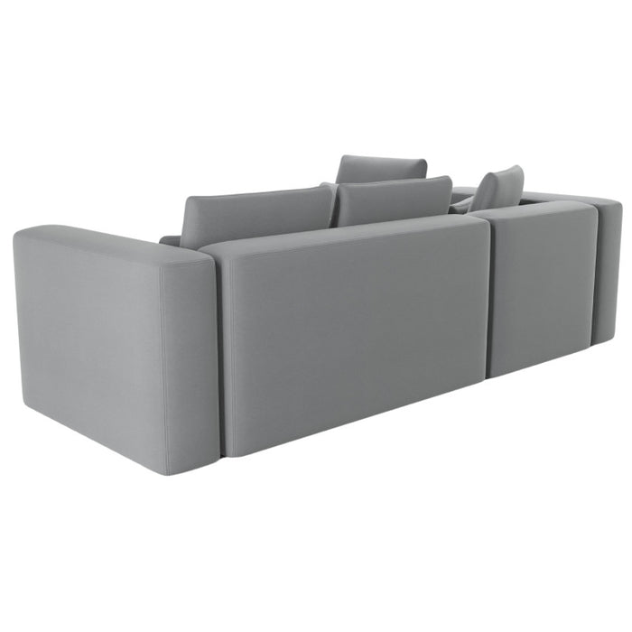 Large corner sofa FLEXI with sleeping function DL and bedding container