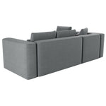 Large corner sofa FLEXI with sleeping function DL and bedding container
