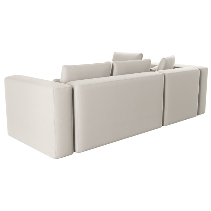 Large corner sofa FLEXI with sleeping function DL and bedding container