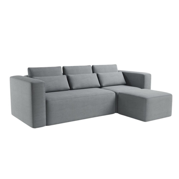 FLEXI corner sofa with sleeping function and bedding container