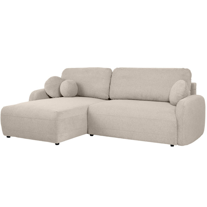 Large corner sofa BLISS with sleeping function and storage