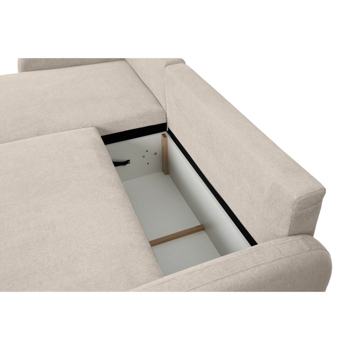 Large corner sofa BLISS with sleeping function and storage