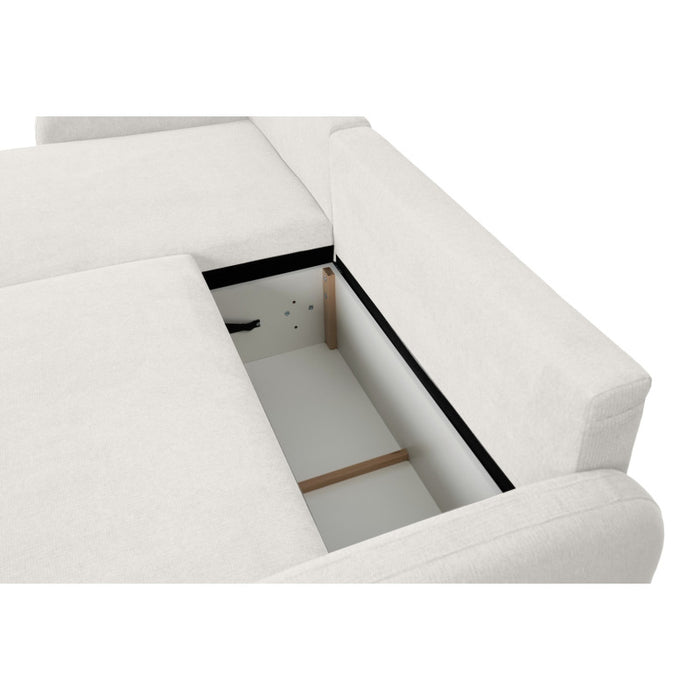 Large corner sofa BLISS with sleeping function and storage