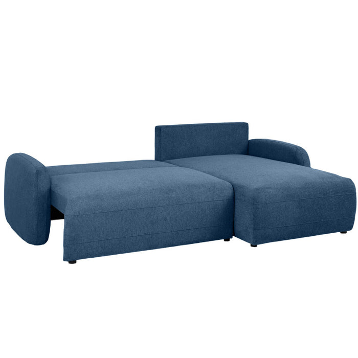 Large corner sofa BLISS with sleeping function and storage