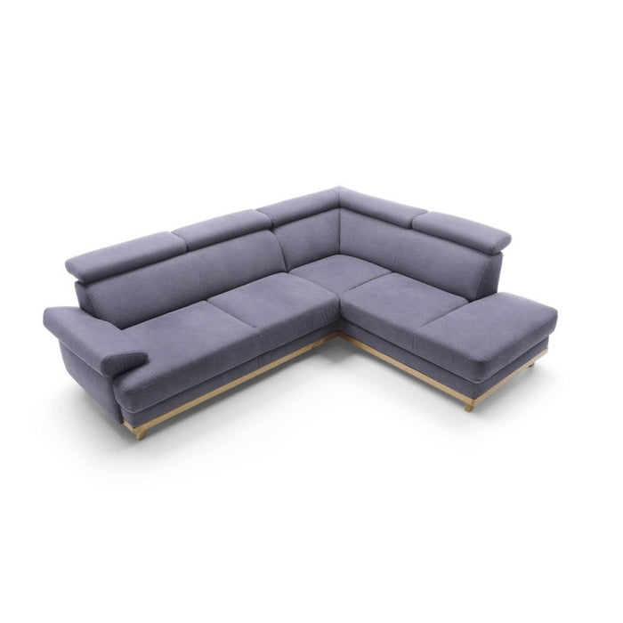 MEMO corner sofa bed with storage and movable headrests