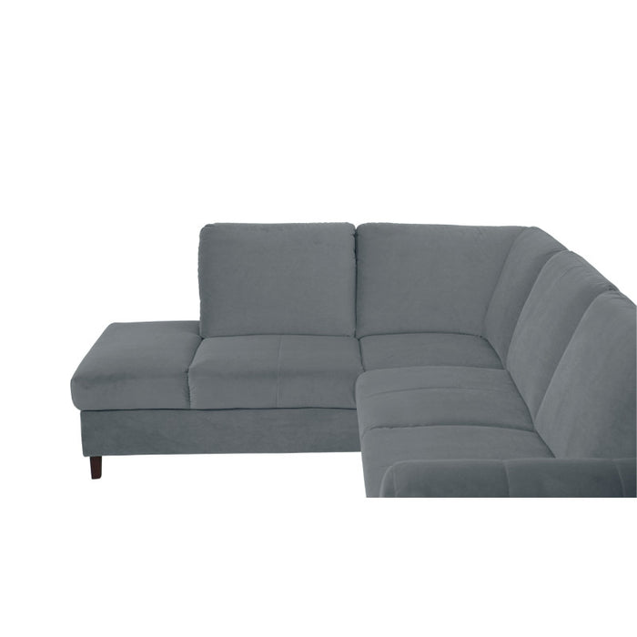 Modern corner sofa TRES for the living room on wooden legs