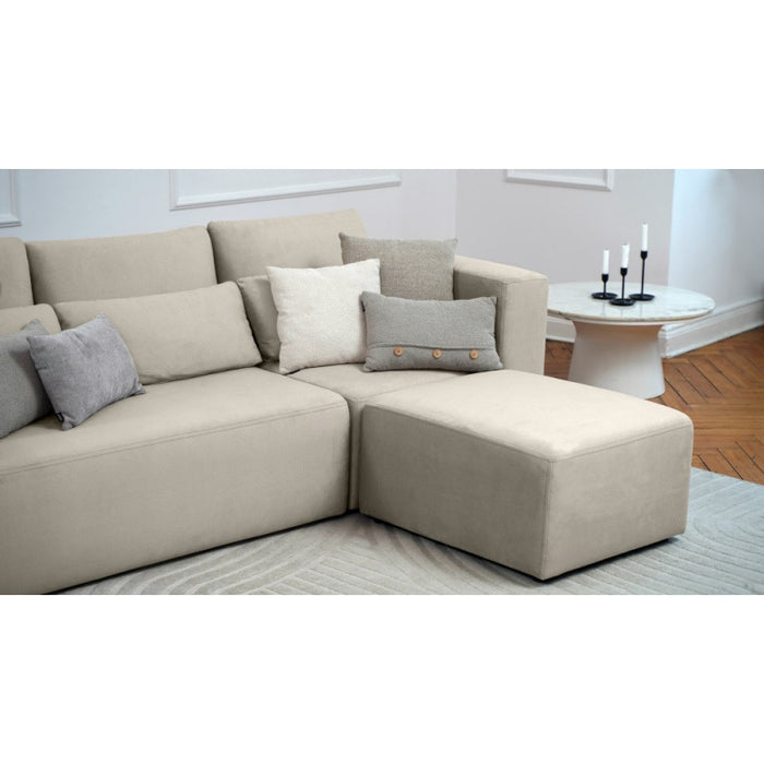 Good Night decorative pillow with wooden buttons 45x45 cm