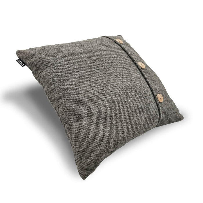 Good Night decorative pillow with wooden buttons 45x45 cm