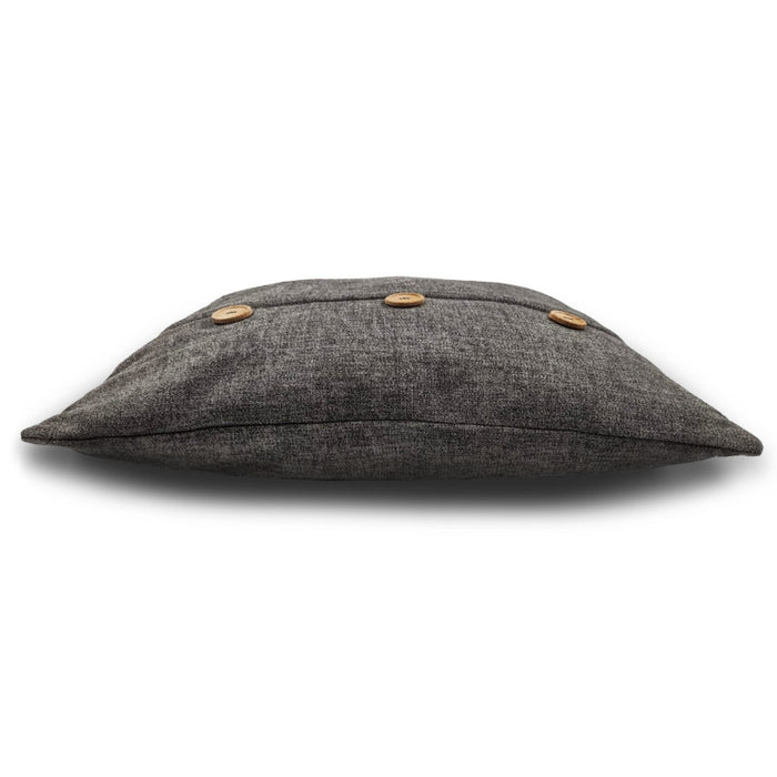 Good Night decorative pillow with wooden buttons 45x45 cm