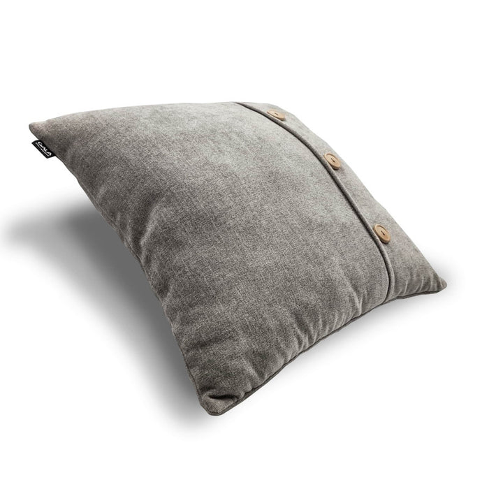 Good Night decorative pillow with wooden buttons 45x45 cm