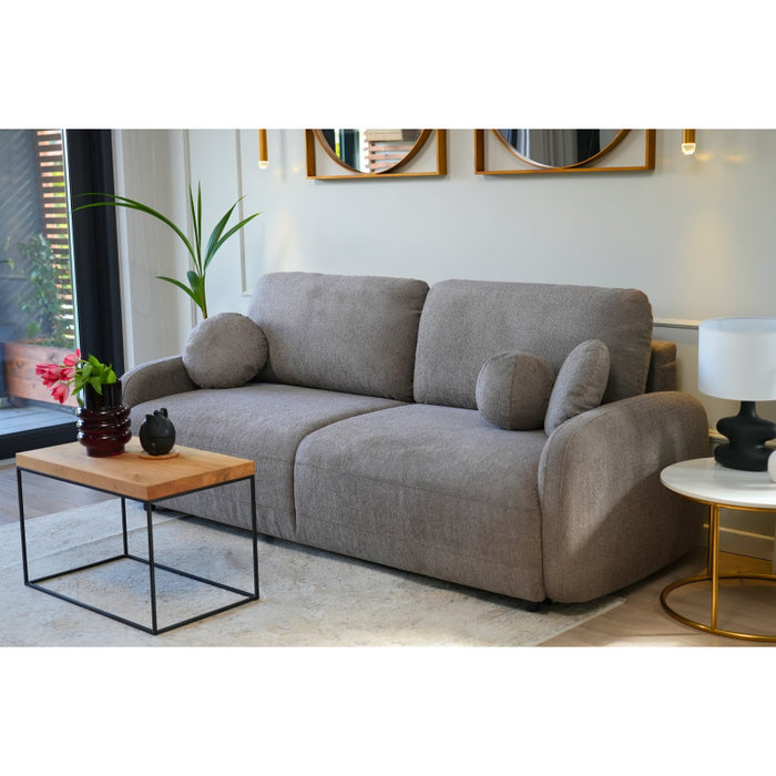 BLISS 3-seater sofa with sleeping function and bedding container