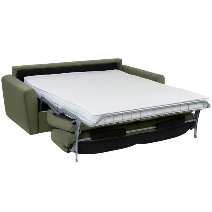 Sofa DOLLY 2,5 osobowa z funkcją spania stelaż włoski z materacem 140 cm