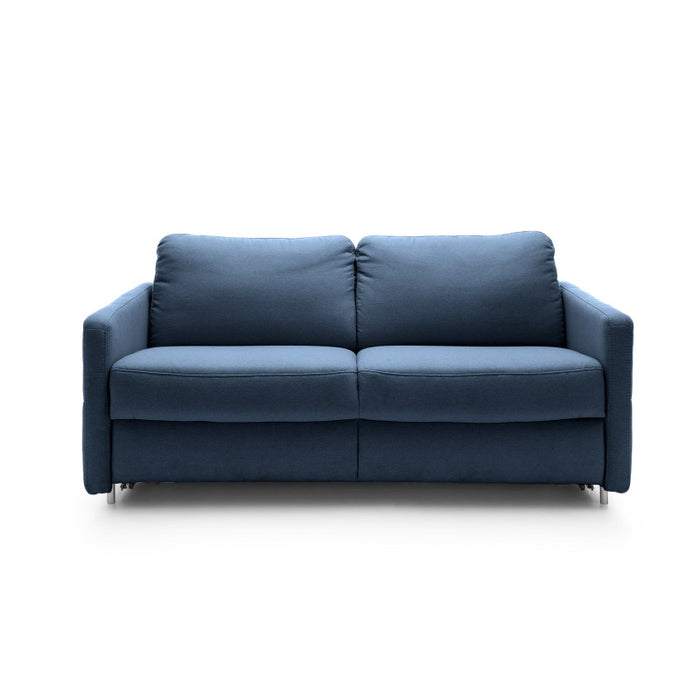 Sofa EMA 2,5 osobowa z funkcją spania codziennego stelaż włoski z materacem 140 cm