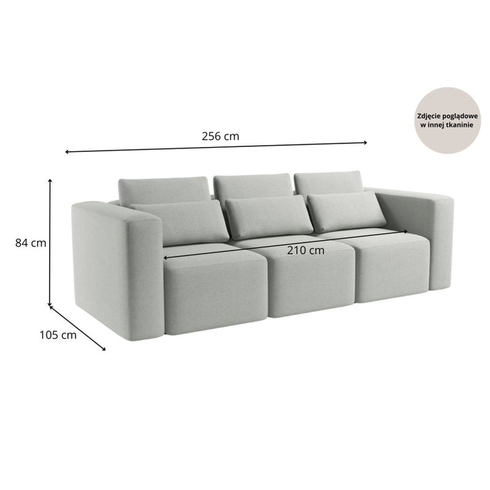 FLEXI three-seater sofa