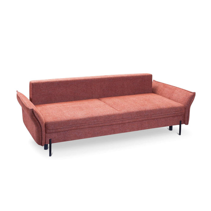 Sofa NEXO z funkcją spania typu DL i pojemnikiem na pościel