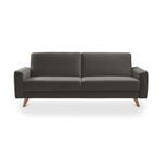 SAMSO sofa bed with storage on wooden legs