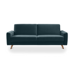 SAMSO sofa bed with storage on wooden legs