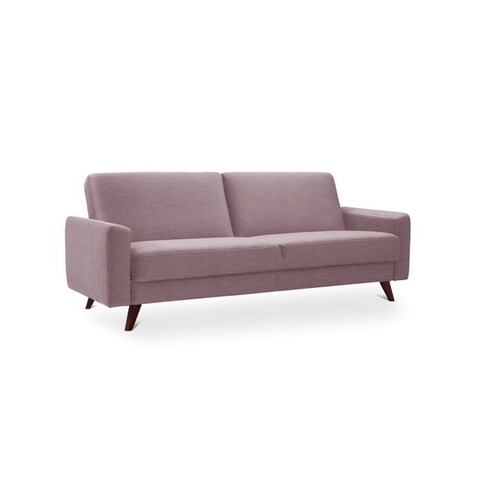 SAMSO sofa bed with storage on wooden legs