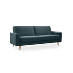 SAMSO sofa bed with storage on wooden legs