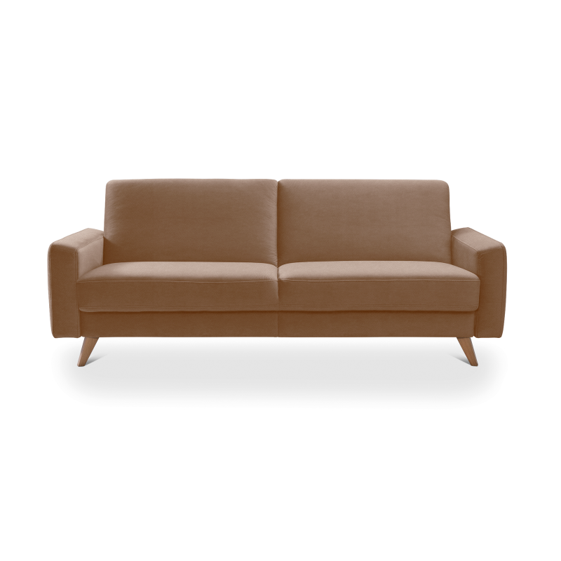 SAMSO sofa bed with storage on wooden legs