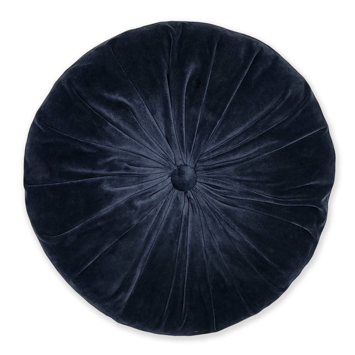 Set of 2x round Button cushions diameter 35 cm