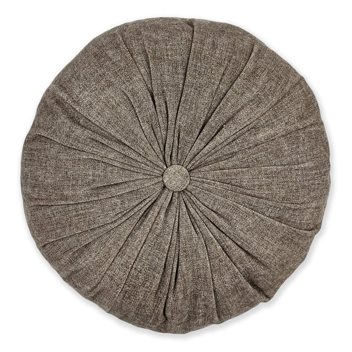 Set of 2x round Button cushions diameter 35 cm