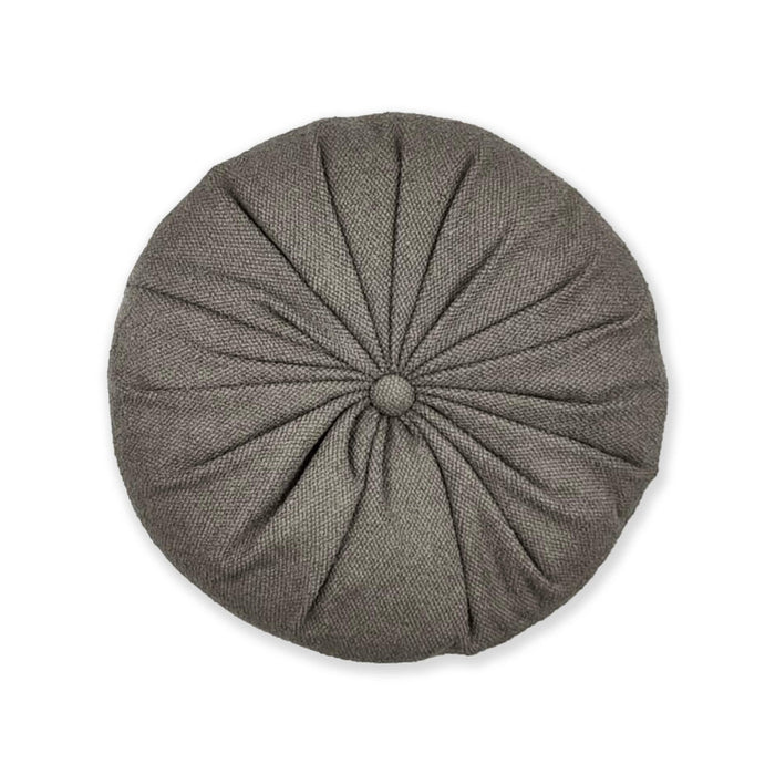 Set of 2x round Button cushions diameter 35 cm