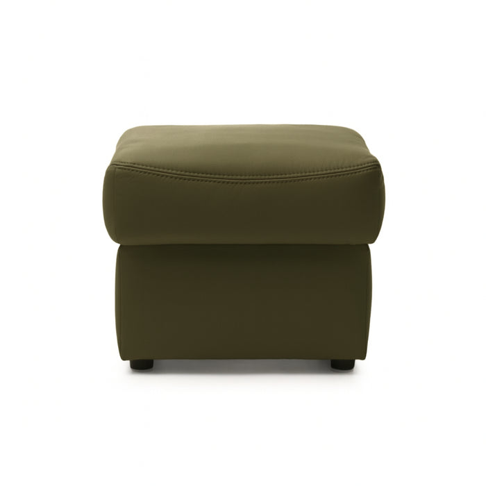 VOSS wing armchair quilted on wooden legs