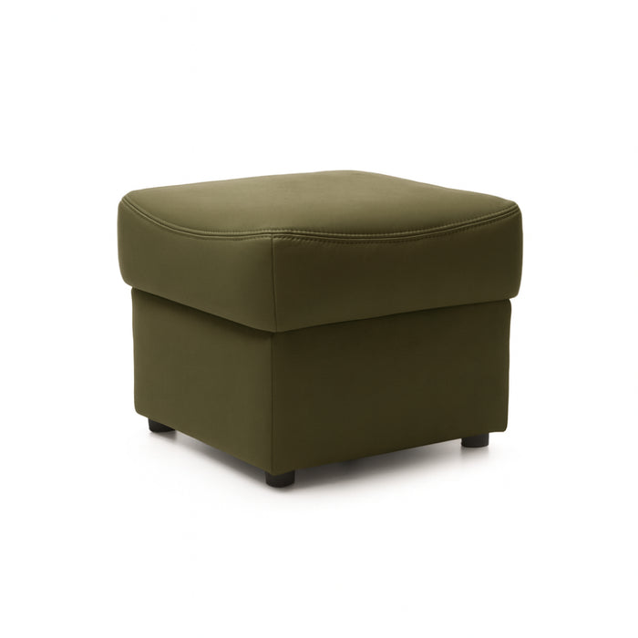 VOSS wing armchair quilted on wooden legs