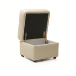 Pufa skórzana TM z skrzynką pod siedziskiem