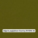 Sofa OLBIA 2 osobowa z funkcją spania stelaż włoski z materacem 120 cm