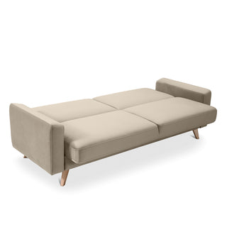 Sofa SAMSO rozkładana z pojemnikiem na wysokich nóżkach