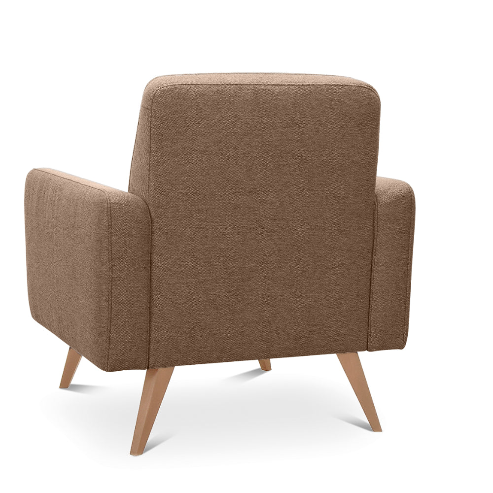 Fotel SAMSO nowoczesny na drewnianych nóżkach