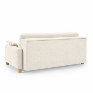 Sofa AURA 3 osobowa stelaż włoski PRO z materacem 160 cm z pojemnikiem na drewnianych nóżkach